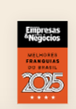 Selo Empresas & Negócios Melhores Franquias do Brasil 2025